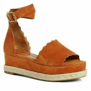 CHLOE LAUREN WEDGE SANDALS ICONIC SHOES ESPADRILLAS platform Suede See note!